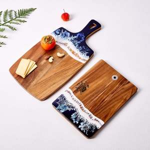 Tabla de Cortar de Madera con Diseño Oceánico, No Tóxica, Fácil de Limpiar, Apta para Lavavajillas - Product Image 2