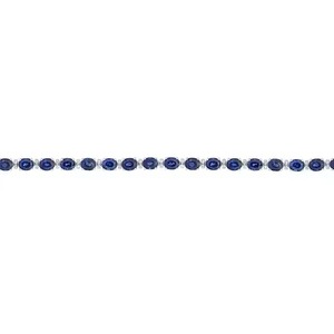 18k Yellow/ <b>Rose</b>/ White in Blue Moissanite Diamond Bracelet Round Cut Jewelry For Anniversary Gift To Women - Product Image 2