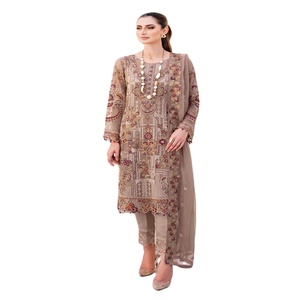 Ramsha Vol 23 elegante hermoso vestido maxi de gasa de lujo de 3 piezas trajes indios de boutique de mujer para ropa de fiesta - Product Image 1