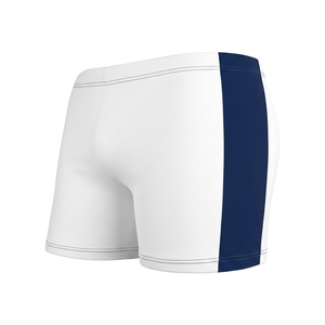 Custom <b>Men's</b> Mid Quick-Drying Eco-Friendly Canvas Boardshorts Waterproof Solid Pattern Boxer <b>Trunks</b> Casual Style Beach Swimsuit - Product Image 3