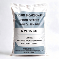 Bicarbonate de soude de qualité alimentaire, pureté 99 %, poudre NaHCO3, sac de 25 kg pour la levée du pain et la boulangerie