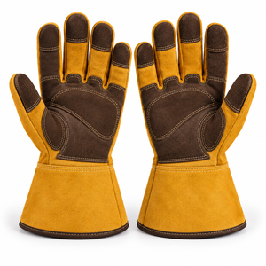 Gants de travail en cuir de qualité supérieure offrant une protection fiable de la paume, une mobilité flexible et un confort durable pour les tâches quotidiennes - Product Image 2