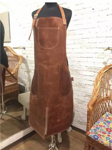 Customized <b>Leather</b> Canvas Kitchen <b>Aprons</b> for Woman Men Chef Stylist <b>Apron</b> Grill Restaurant Hotel <b>Apron</b> - Product Image 2