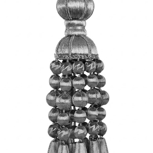 Glandes en bouillon d'argent de qualité supérieure pour uniformes, sacs, décoration, garniture tissée durable, gland en bouillon, couleur personnalisée, haute qualité - Product Image 2