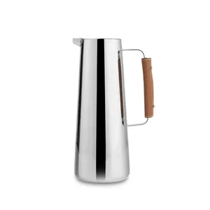Gobelet isotherme en acier inoxydable avec poignée en cuir, design minimaliste pour les voyages, isolation de 12 à 24 heures, compatible eau bouillante, personnalisable - Product Image 2