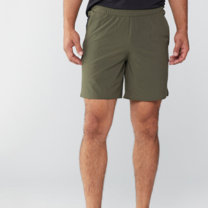 Shorts de sport élastiques pour hommes de qualité supérieure, fabriqués en usine, respirants, pour la gym, avec taille élastique, couleur personnalisable - Product Image 3
