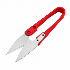 U Shape Stainless Steel <b>Plastic</b> Handle Smooth <b>Edge</b> DIY OEM Multi-Purpose Embroidery Scissors Sewing Thread Cutter Knitting Snips - Product Image 5
