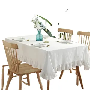 Tischdecke Teil Plain gefärbt Simple Grid Tisch matte Hotel Tea Table Cloth Festival Home Wohnzimmer Dekorativer Neujahrs verkauf