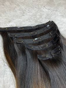 Para Genius Weft 100% Extensiones de cabello humano natural virgen Sin costuras Clip-In Doble dibujado Calidad de salón Estilo de onda profunda suelta - Product Image 6