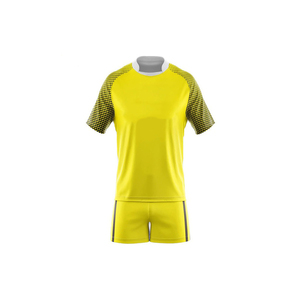 Conjunto de Uniforme de Entrenamiento de Manga Corta Transpirable con Diseño Sólido, Camiseta Deportiva de Rugby para Hombre con Nombre de Equipo Personalizable y Bordado - Product Image 2