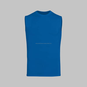 Vêtements de sport pour hommes chemise de compression vêtements de fitness musculaire pour hommes compression du cou en O nouvel arrivage - Product Image 4