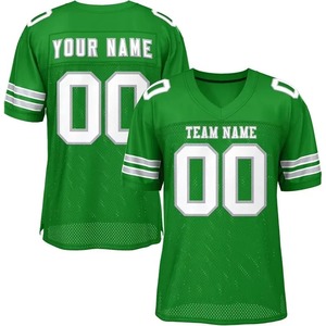 Camiseta de Fútbol Americano Personalizada para Hombre, Blanca, Negra y Dorada, Cuello en V, Manga Corta, Malla Sublimada, Nombre del Equipo, Cualquier Nombre, 100% Poliéster Plus - Product Image 3