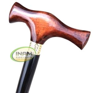 Bastón y bastón de madera de diseñador hecho a mano con mango de madera-Estilo vintage ligero - Product Image 1