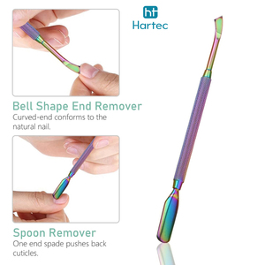 Double Head Trendy Product All-in-One Professional Cuticle Care <b>Tool</b> Set Durable Stainless Steel Manicure Kit With Portable <b>Case</b> - Product Image 2