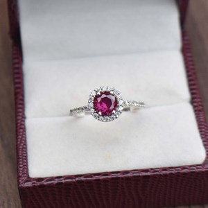 <b>Ruby</b> Delicate Ring S925 Sterling Silver Handmade Statement Ring Elegant Fine Jewelry Gift For Women Gemstone Ring - Product Image 1