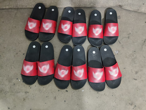 PVC Home Anti-Slip Breathable Lightweight Slip-on Slides Slippers All Seasons Fashion - Product Image 4