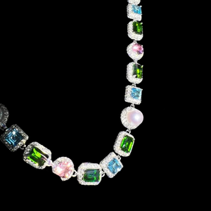 Collar de Cadena de Acero Inoxidable Duradero con Diamantes de Moissanita Estilo Hip Hop de Calidad de Exportación para Uso Diario y Moda Urbana en Venta - Product Image 5