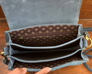 Nouveau sac à bandoulière en cuir suédé de style occidental à la mode et sac à main à la mode en cuir de vachette pour femmes - Product Image 5