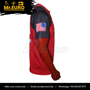 Maßgeschneidertes Sublimations-Baseballtrikot South Elgin Unisex Rot-Schwarz Kurzarm Feuchtigkeitsableitend Erwachsenen-Teamkleidung Vorderseitiger Aufdruck - Product Image 4
