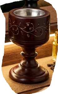 Brûleur d'encens Bakhoor en bois fait main avec insert métallique pour la décoration de la maison et du bureau – Utilisation du bois de manguier et d'acacia - Product Image 3