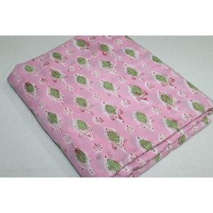 Tela de Algodón con Estampado Floral Rosa, 110 GSM, para Cortinas, Pañales, Textiles para el Hogar, Bolsas y Accesorios al Mejor Precio - Product Image 3