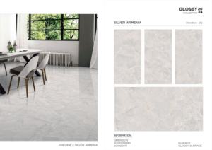 Carreaux de porcelaine émaillée polie haute brillance 24x48 pouces, grand format, pour revêtement de sol intérieur, adaptés aux espaces de design haut de gamme - Product Image 3