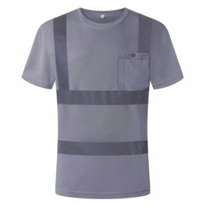 Chemises de sécurité à manches longues, haute visibilité, réfléchissantes, respirantes, sur mesure, de haute qualité, fabriquées avec un t-shirt de haute qualité pour hommes. - Product Image 4