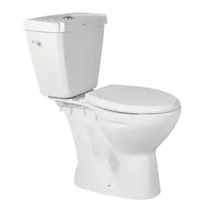 للبيع بالجملة من المورد الهندي الأعلى مبيعاً أدوات صحية بيضاء خزفية للحمام مرحاض قطعتان من مرحاض المياه مرحاض مرحاض