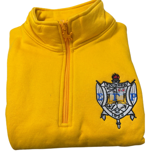 Sweat-shirt à col zippé Sigma Gamma Rho pour femme, broderie lettres grecques dorées, haut décontracté et sportif de qualité supérieure - Product Image 6