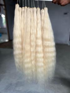 Cheveux Indiens Vierge Premium 100% Naturels, Cuticules Intactes, Blonds, Ondulés, Qualité Supérieure, en Gros - Product Image 1