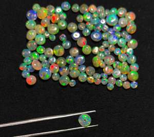 Perles d'opale éthiopienne naturelle, pierres précieuses en vrac, vente en gros de bijoux - Product Image 2