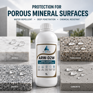 Revêtement imperméabilisant à base d'eau ECOWAY ARW-D2W, 1L, pour béton, marbre, pierre, surfaces minérales poreuses - Product Image 6