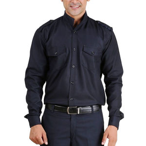 Uniformes d'hiver de haute qualité pour agents de sécurité masculins, design à manches longues, en polyester/coton, vente en gros, marque privée, faible MOQ - Product Image 3