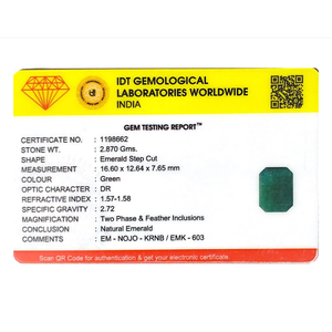 Natural Zambian Emerald Loose Gemstone 14.35 Carat Certified Pear Cut Wholesale - Product Image 4
