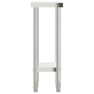 โต๊ะทำงานครัวเชิงพาณิชย์ ขนาด 21.7x11.8x33.5 นิ้ว ผลิตจากสแตนเลส - Product Image 6