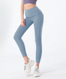 Custom Women High Waist <b>Gym</b> Pants With Phone Pocket Fitness Yoga Wear Sweat Pants Yoga <b>Leggings</b> for Women Tiktok Yoga Pants - Product Image 2