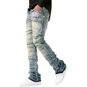 Pantalones Casuales para Hombre, Estilo Apilado, Lona Premium Elástica, Ligeros, Corte Relajado Personalizado, Transpirables, Ecológicos, Elegantes para Uso Diario - Product Image 1