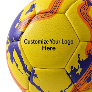 Customizable Soccer Ball Size 5 Yellow Blue Orange Durable <b>Training</b> <b>Football</b> for Indoor Outdoor Use - Product Image 4