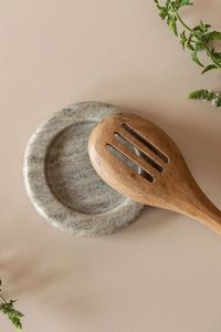 Natural Marble Spoon Rest For Cooking And <b>Baking</b> Kitchen <b>Accessories</b> With Premium Polished Surface Finish - Product Image 5
