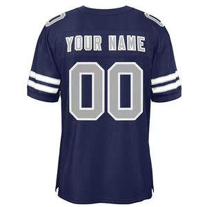 Jersey de Fútbol Americano de Algodón Premium con Bordado 3D, Ropa Deportiva Personalizada para Equipos, Prenda Ecológica Resistente al Viento - Product Image 4