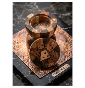 Quemador de Incienso Moderno Hecho a Mano con Resina Epoxi y Madera de Sándalo, Difusor de Aromaterapia con Color Personalizado para el Hogar y la Oficina - Product Image 3
