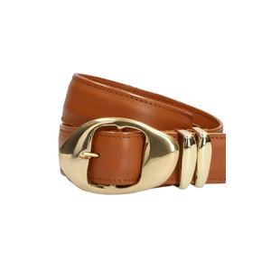 Ceintures formelles élégantes pour femmes, boucle en acier de luxe, ceinture en cuir 100% authentique, idées de cadeaux d'anniversaire, fabriqué en Inde - Product Image 1