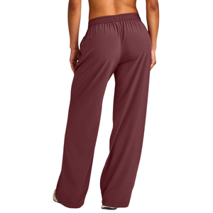 Pantalon large à jambe droite pour femme, taille haute, décontracté, confortable, coupe ample, vêtement de mode quotidien, fournisseur OEM ODM - Product Image 2