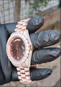 Montre de sport mécanique de luxe à cadran rond moderne avec couleur or rose - Acier inoxydable - Édition limitée - Cadeau - Product Image 3