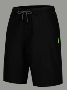 Pantalones Cortos Deportivos para Hombre, Negros, con Cordón, Corte Holgado, Secado Rápido, Transpirables, Cintura Media, para Playa y Running - Product Image 1