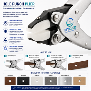 Pince à bijoux professionnelle en acier inoxydable à mâchoires plates, outil de pliage de fil à mâchoires souples, fabricant OEM ODM en gros INTENSE - Product Image 2