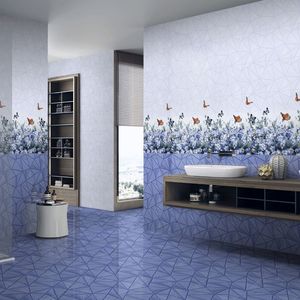 300x600 white glossy ceramic wall tile elegant minimalist surface ideal for office interiors commercial buildings large format - Product Image 3