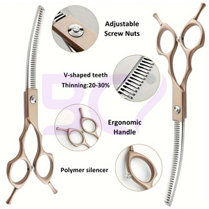 Tijeras de Peluquería de Acero Inoxidable de Alta Calidad, Ecológicas, Diseño Ergonómico, Ligeras, Modernas, para Barberos - Product Image 4