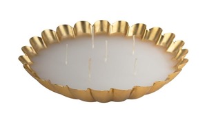 Modern design Decorative brass multi <b>wick</b> <b>candle</b> luxury scalloped bowl <b>candle</b> handmade metal <b>candle</b> holder offer customizations - Product Image 4
