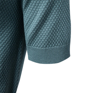 Chemise polo pour homme à col rabattu, respirante, couleur unie, décontractée, légère, manches courtes, pour l'été - Product Image 6